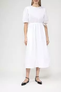 Хлопковое платье с кулиской на талии BELUCCI