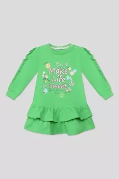 Хлопковое платье с оборками Choupette