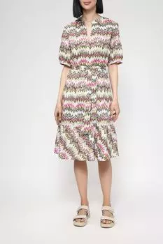 Хлопковое платье с поясом Gerry Weber