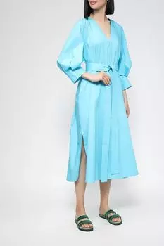 Хлопковое платье с поясом SHADE