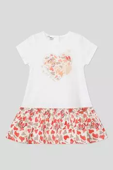 Хлопковое платье с принтом IDO