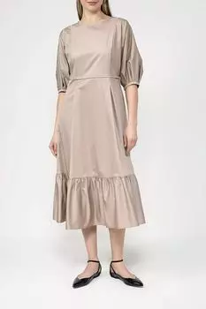 Хлопковое платье с пышными рукавами BELUCCI