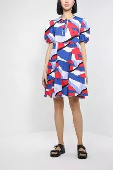 Хлопковое платье с пышными рукавами Perspective