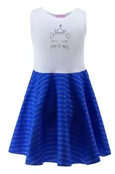 Хлопковое платье с расклешенной юбкой EVIKA KIDS