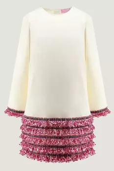 Хлопковое платье с тесьмой EVIKA KIDS