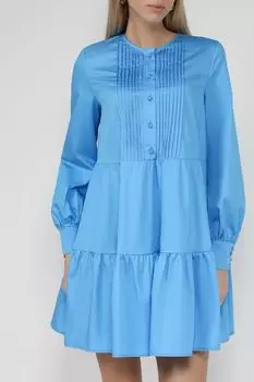 Хлопковое платье с воланами BELUCCI