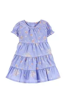 Хлопковое платье с воланами с принтом OshKosh B'gosh