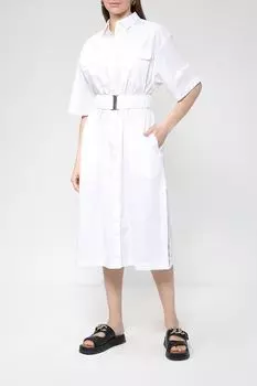 Хлопковое платье-сафари с поясом Replay
