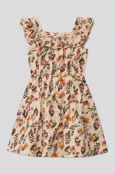 Хлопковое платье-сарафан с принтом OVS