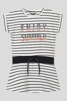 Хлопковое платье в полоску DJ DUTCHJEANS