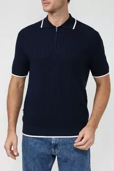 Хлопковое поло на молнии D.Molina