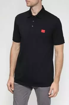 Хлопковое поло приталенного кроя HUGO