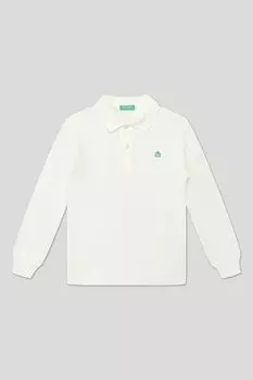 Хлопковое поло с длинным рукавом Benetton