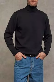 Хлопковое поло с длинным рукавом DTMD