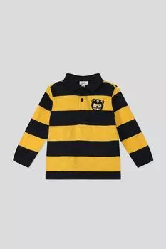 Хлопковое поло с длинным рукавом в полоску Fagottino