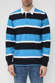 Хлопковое поло с длинным рукавом в полоску OVS