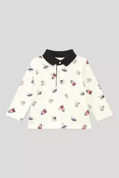 Хлопковое поло с контрастным воротником Mayoral