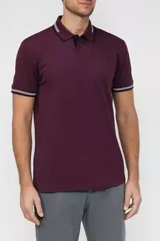 Хлопковое поло с контрастными деталями BOSS