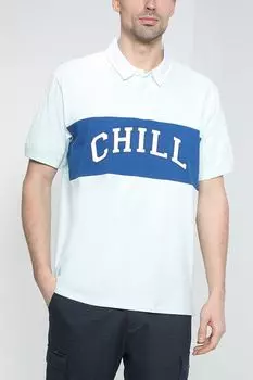 Хлопковое поло с коротким рукавом с надписью Esprit Edc