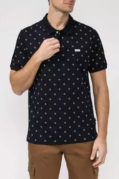 Хлопковое поло с принтом Guess