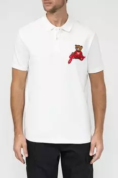 Хлопковое поло с принтом Guess