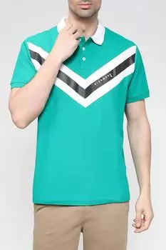 Хлопковое поло с принтом John Richmond