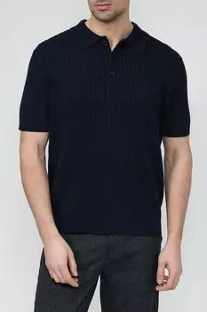 Хлопковое поло текстурной вязки D.Molina