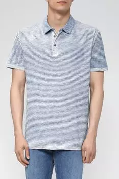 Хлопковое поло в полоску Cinque