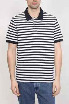 Хлопковое поло в полоску Esprit Casual
