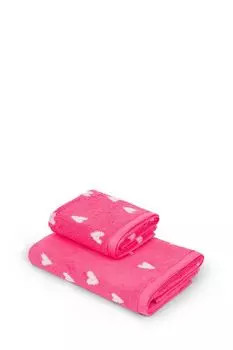 Хлопковое полотенце с принтом Cuori Pink COINCASA