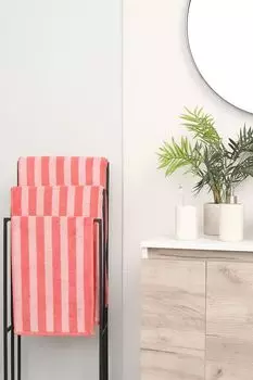 Хлопковое полотенце в полоску Lungo 21maison