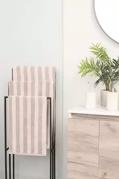 Хлопковое полотенце в полоску Lungo 21maison