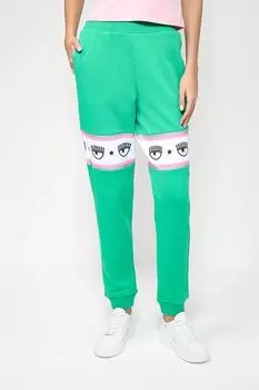 Джоггеры хлопковые джерси с принтом Chiara Ferragni