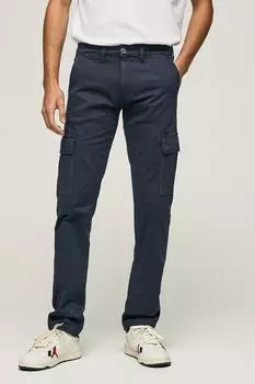 Хлопковые брюки карго прямого кроя PEPE JEANS