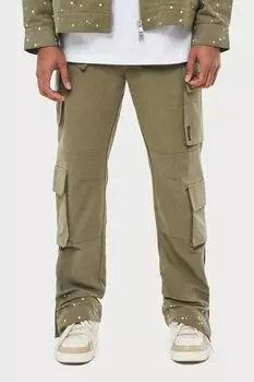 Хлопковые брюки карго прямого кроя The Couture Club