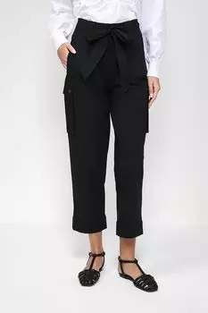 Хлопковые брюки карго с поясом TWINSET