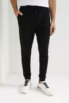 Хлопковые брюки на эластичном поясе BOSS