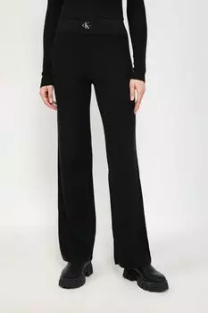 Хлопковые брюки на эластичном поясе Calvin Klein Jeans