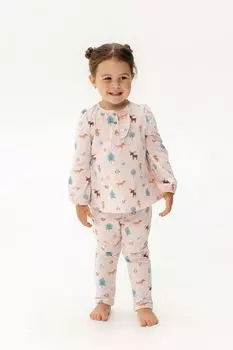 Хлопковые брюки на эластичном поясе с принтом Artie