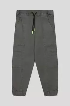 Хлопковые брюки на кулиске с карманами Benetton