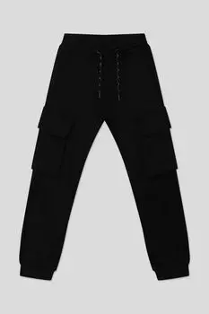 Хлопковые брюки на кулиске с карманами Reporter Young