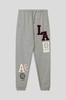 Хлопковые брюки на кулиске с принтом OVS