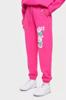 Джоггеры хлопковые на кулиске с принтом The Couture Club