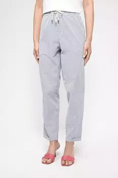 Хлопковые брюки на кулиске в мелкую полоску Esprit Casual
