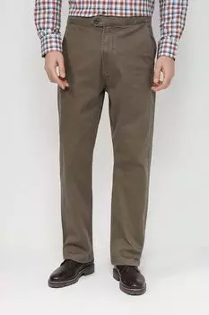 Хлопковые брюки прямого кроя GRAND & HILLS