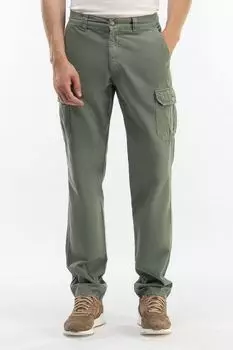 Хлопковые брюки прямого кроя с карманами Carrera Jeans