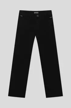 Хлопковые брюки прямого кроя Silver Spoon