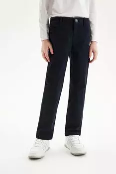 Хлопковые брюки прямого кроя Silver Spoon