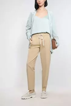 Хлопковые брюки с добавлением льна TWINSET