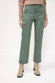 Хлопковые брюки с карманами прямого кроя OVS